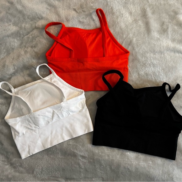 Bundle! Orange, Black and White Seamless XL Sports Bras/Camis NWOT - Picture 2 of 3